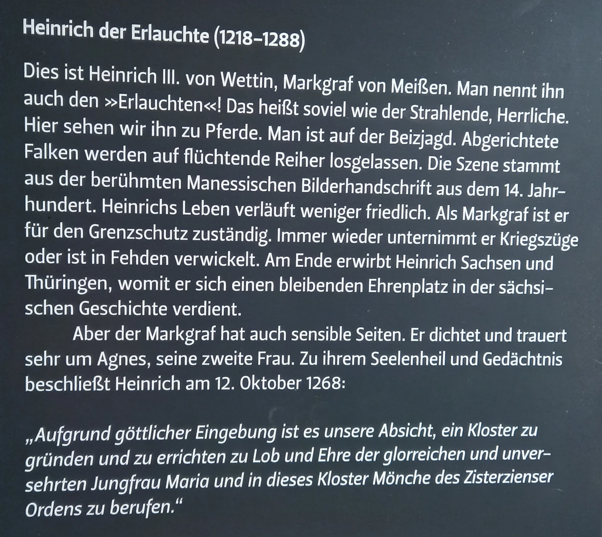 Bild: Info Tafel