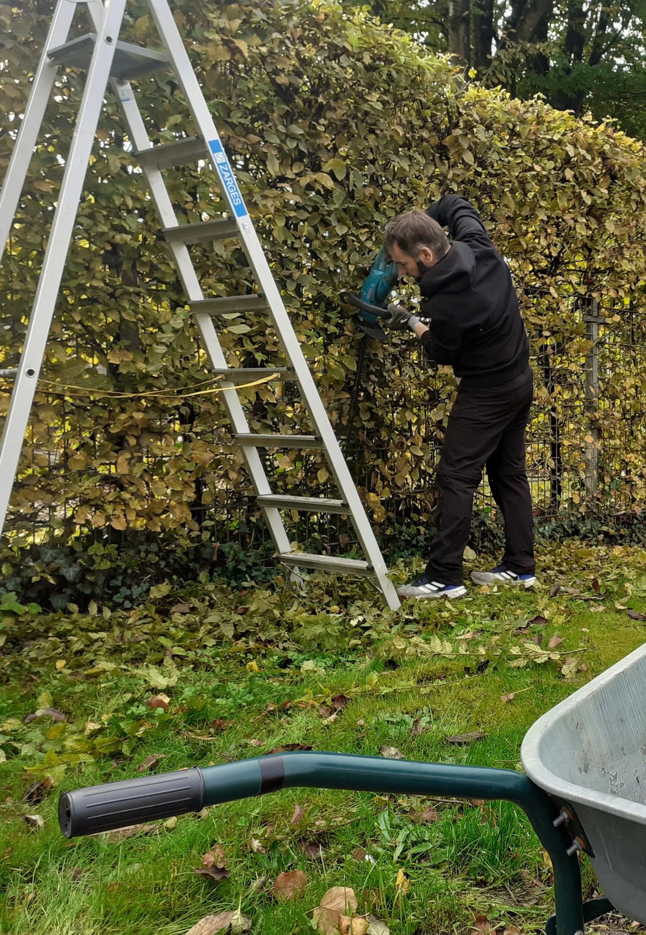 Bild: Heckenschnitt Elternaktion