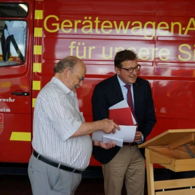 Foto des Albums: Förderbescheid für die Feuerwehr Reichelsheim