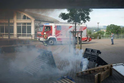 Foto des Albums: Fachdienstübergreifende Großübung – Brand in einem Schulgebäude