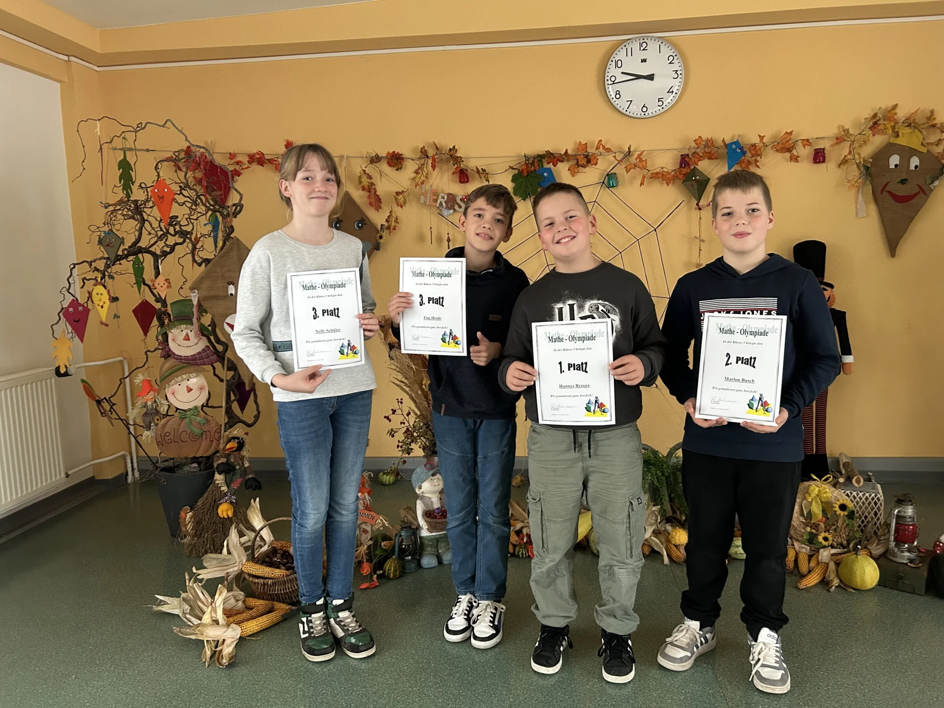 Bild: Unsere Mathe-Asse der 5. Klasse!
