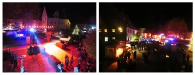 Der Klosterhof leuchtet in pr&auml;chtigen Farben  (Bild vergr&ouml;&szlig;ern)