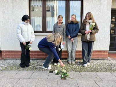 Foto des Albums: Schülerinnen der Oberschule erinnern an Reichspogromnacht (2025) I Fotos: Martin Ferch