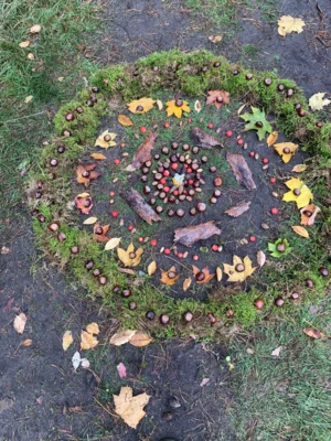 Foto des Albums: Unterrichtsgang Kunst – Land Art: Herbstmandalas aus Naturmaterialien
