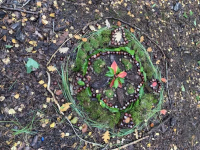 Foto des Albums: Unterrichtsgang Kunst – Land Art: Herbstmandalas aus Naturmaterialien