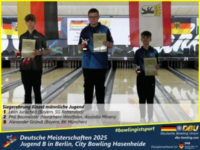 Foto des Albums: Fotoalbum 1 von den Deutschen Meisterschaften 2025 der Jugend B (U14) in Berlin, City Bowling Hasenheide