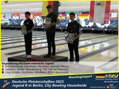 Foto des Albums: Fotoalbum 3 von den Deutschen Meisterschaften 2025 der Jugend B (U14) in Berlin, City Bowling Hasenheide