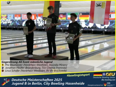Foto des Albums: Fotoalbum 3 von den Deutschen Meisterschaften 2025 der Jugend B (U14) in Berlin, City Bowling Hasenheide