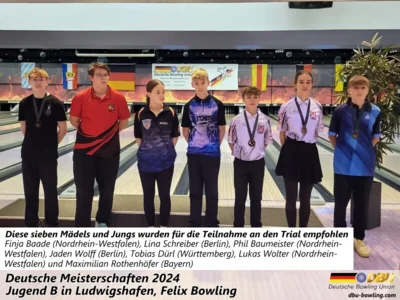 Foto des Albums: Fotoalbum 4 von den Deutschen Meisterschaften 2024 der Jugend B (U14) in Ludwigshafen, Felix Bowling