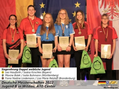 Foto des Albums: Fotoalbum von den Deutschen Meisterschaften 2022 der Jugend B (U14) in Wildau. A10 Bowling