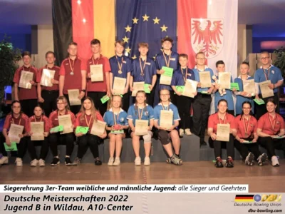 Foto des Albums: Fotoalbum von den Deutschen Meisterschaften 2022 der Jugend B (U14) in Wildau. A10 Bowling