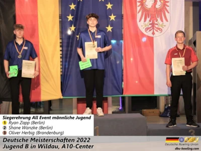 Foto des Albums: Fotoalbum von den Deutschen Meisterschaften 2022 der Jugend B (U14) in Wildau. A10 Bowling