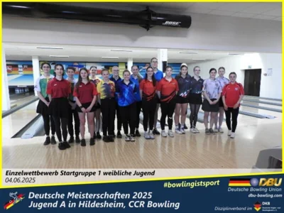Foto des Albums: Fotoalbum 1 von den Deutschen Meisterschaften 2025 der Jugend A (U14) in Hildesheim, CCR Bowling