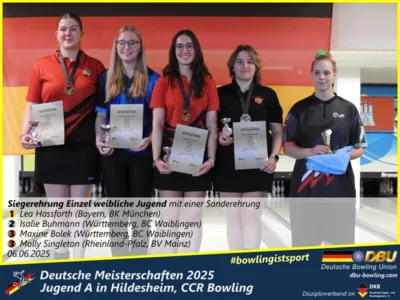 Foto des Albums: Fotoalbum 3 von den Deutschen Meisterschaften 2025 der Jugend A (U14) in Hildesheim, CCR Bowling