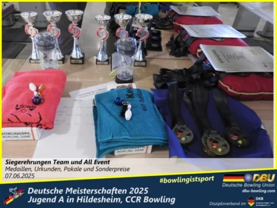 Foto des Albums: Fotoalbum 4 von den Deutschen Meisterschaften 2025 der Jugend A (U14) in Hildesheim, CCR Bowling