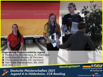 Foto des Albums: Fotoalbum 5 von den Deutschen Meisterschaften 2025 der Jugend A (U14) in Hildesheim, CCR Bowling