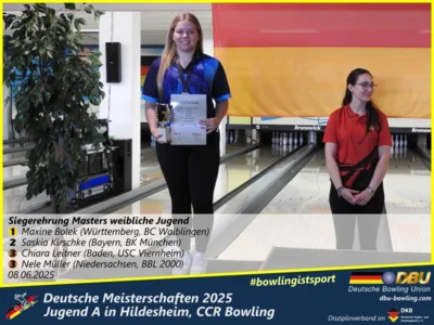 Foto des Albums: Fotoalbum 5 von den Deutschen Meisterschaften 2025 der Jugend A (U14) in Hildesheim, CCR Bowling