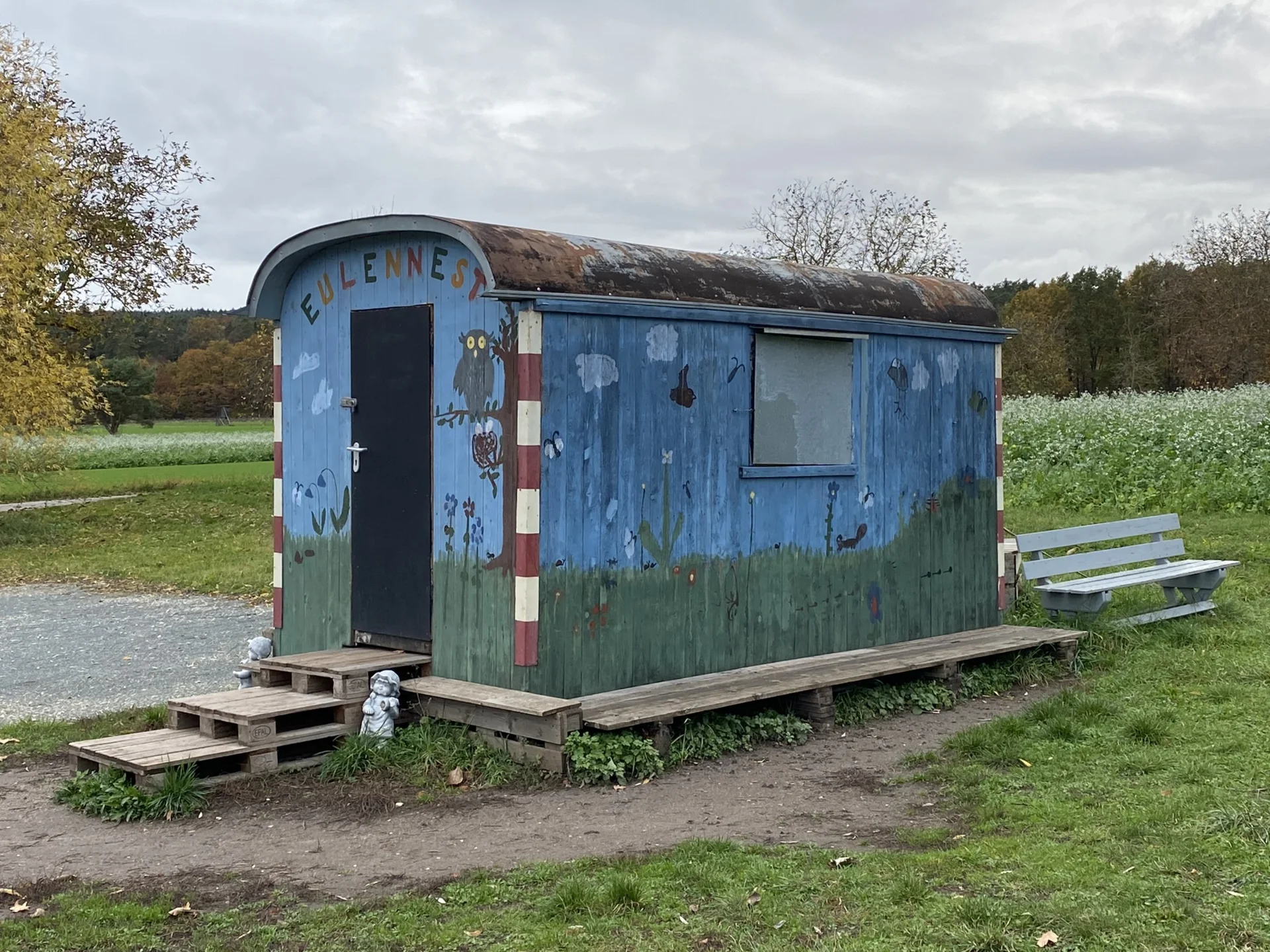 Bild: Treffpunkt für den Waldkindergarten Eulennest