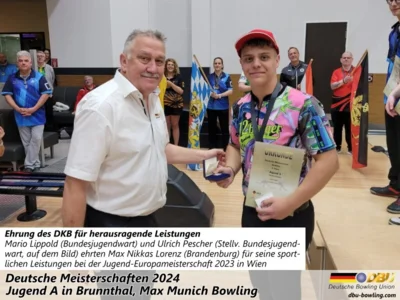 Foto des Albums: Fotoalbum 5 von den Deutschen Meisterschaften 2024 der Jugend A (U14) in Brunnthal, Max Munich Bowling