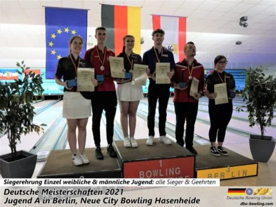 Foto des Albums: Fotoalbum von den Deutschen Meisterschaften 2021 der Jugend A (U14) in Berlin, Neue City Bowling Hasenheide