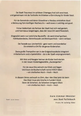 Foto des Albums: Hebfeier im Zaubergarten Traunreut