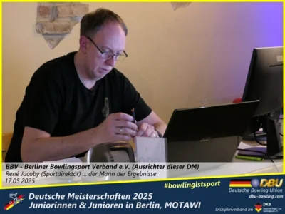 Foto des Albums: Fotoalbum 1 von den Deutschen Meisterschaften 2025 der Juniorinnen & Junioren (U23) in Berlin, Bowlingcenter MOTAWI