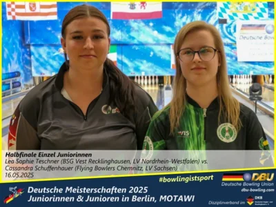 Foto des Albums: Fotoalbum 2 von den Deutschen Meisterschaften 2025 der Juniorinnen & Junioren (U23) in Berlin, Bowlingcenter MOTAWI