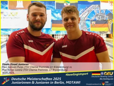 Foto des Albums: Fotoalbum 2 von den Deutschen Meisterschaften 2025 der Juniorinnen & Junioren (U23) in Berlin, Bowlingcenter MOTAWI