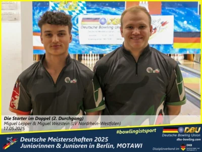Foto des Albums: Fotoalbum 3 von den Deutschen Meisterschaften 2025 der Juniorinnen & Junioren (U23) in Berlin, Bowlingcenter MOTAWI