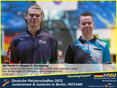 Foto des Albums: Fotoalbum 3 von den Deutschen Meisterschaften 2025 der Juniorinnen & Junioren (U23) in Berlin, Bowlingcenter MOTAWI