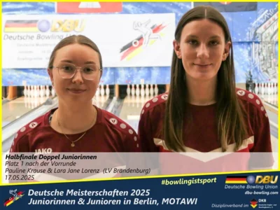 Foto des Albums: Fotoalbum 3 von den Deutschen Meisterschaften 2025 der Juniorinnen & Junioren (U23) in Berlin, Bowlingcenter MOTAWI