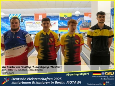 Foto des Albums: Fotoalbum 4 von den Deutschen Meisterschaften 2025 der Juniorinnen & Junioren (U23) in Berlin, Bowlingcenter MOTAWI
