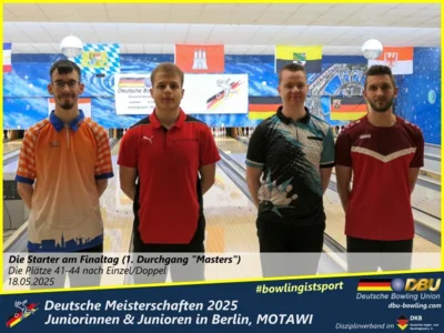 Foto des Albums: Fotoalbum 4 von den Deutschen Meisterschaften 2025 der Juniorinnen & Junioren (U23) in Berlin, Bowlingcenter MOTAWI