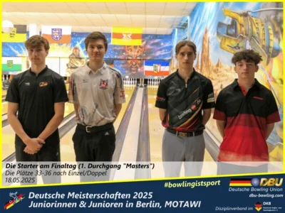 Foto des Albums: Fotoalbum 4 von den Deutschen Meisterschaften 2025 der Juniorinnen & Junioren (U23) in Berlin, Bowlingcenter MOTAWI