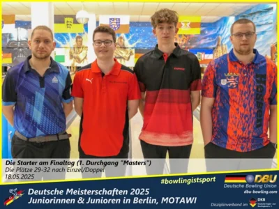 Foto des Albums: Fotoalbum 4 von den Deutschen Meisterschaften 2025 der Juniorinnen & Junioren (U23) in Berlin, Bowlingcenter MOTAWI