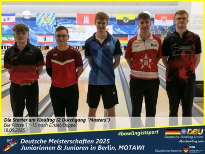 Foto des Albums: Fotoalbum 4 von den Deutschen Meisterschaften 2025 der Juniorinnen & Junioren (U23) in Berlin, Bowlingcenter MOTAWI