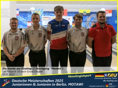 Foto des Albums: Fotoalbum 4 von den Deutschen Meisterschaften 2025 der Juniorinnen & Junioren (U23) in Berlin, Bowlingcenter MOTAWI