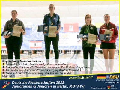 Foto des Albums: Fotoalbum 4 von den Deutschen Meisterschaften 2025 der Juniorinnen & Junioren (U23) in Berlin, Bowlingcenter MOTAWI