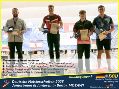 Foto des Albums: Fotoalbum 4 von den Deutschen Meisterschaften 2025 der Juniorinnen & Junioren (U23) in Berlin, Bowlingcenter MOTAWI