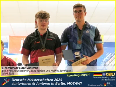Foto des Albums: Fotoalbum 4 von den Deutschen Meisterschaften 2025 der Juniorinnen & Junioren (U23) in Berlin, Bowlingcenter MOTAWI
