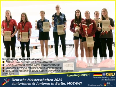 Foto des Albums: Fotoalbum 4 von den Deutschen Meisterschaften 2025 der Juniorinnen & Junioren (U23) in Berlin, Bowlingcenter MOTAWI
