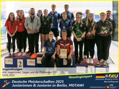 Foto des Albums: Fotoalbum 4 von den Deutschen Meisterschaften 2025 der Juniorinnen & Junioren (U23) in Berlin, Bowlingcenter MOTAWI