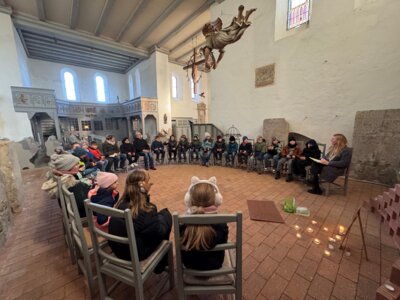 Maria Lenz in der St  Marien Kirche  (Bild vergr&ouml;&szlig;ern)