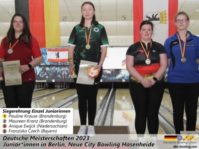 Foto des Albums: Fotoalbum von den Deutschen Meisterschaften 2023 der Juniorinnen & Junioren (U23) in Berlin, Neue City Bowling Hasenheide
