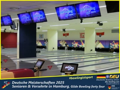 Foto des Albums: Fotoalbum 1 von den Deutschen Meisterschaften 2025 der Seniorinnen, Senioren & Versehrte in Hamburg, Gilde Bowling forty four