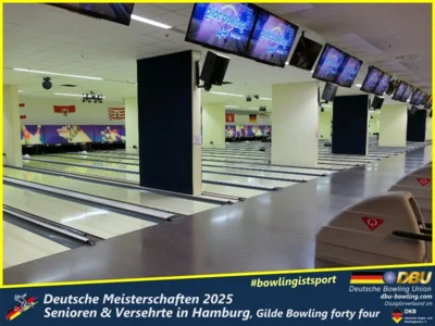 Foto des Albums: Fotoalbum 1 von den Deutschen Meisterschaften 2025 der Seniorinnen, Senioren & Versehrte in Hamburg, Gilde Bowling forty four