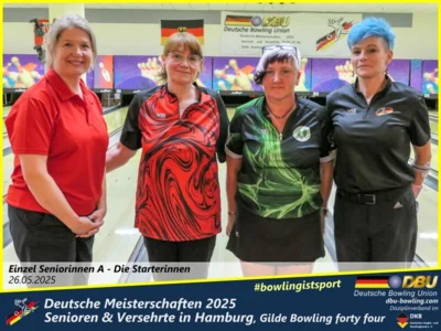 Foto des Albums: Fotoalbum 1 von den Deutschen Meisterschaften 2025 der Seniorinnen, Senioren & Versehrte in Hamburg, Gilde Bowling forty four