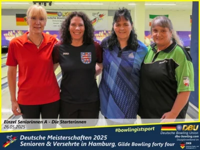 Foto des Albums: Fotoalbum 1 von den Deutschen Meisterschaften 2025 der Seniorinnen, Senioren & Versehrte in Hamburg, Gilde Bowling forty four