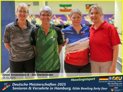 Foto des Albums: Fotoalbum 1 von den Deutschen Meisterschaften 2025 der Seniorinnen, Senioren & Versehrte in Hamburg, Gilde Bowling forty four