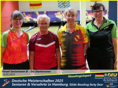 Foto des Albums: Fotoalbum 1 von den Deutschen Meisterschaften 2025 der Seniorinnen, Senioren & Versehrte in Hamburg, Gilde Bowling forty four